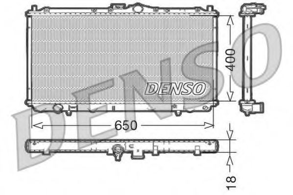 Imagine Radiator, racire motor DENSO DRM45010