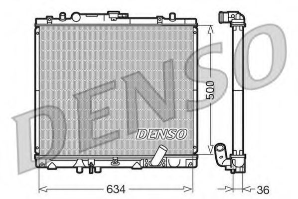 Imagine Radiator, racire motor DENSO DRM45020