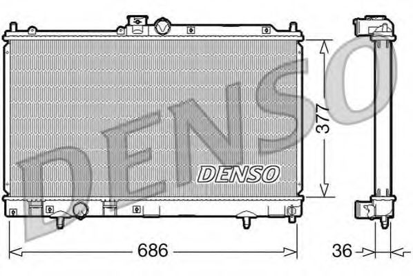 Imagine Radiator, racire motor DENSO DRM45022