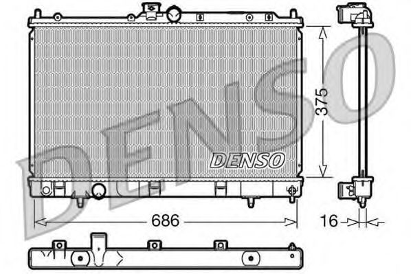 Imagine Radiator, racire motor DENSO DRM45025