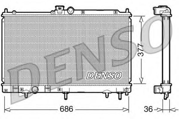 Imagine Radiator, racire motor DENSO DRM45026