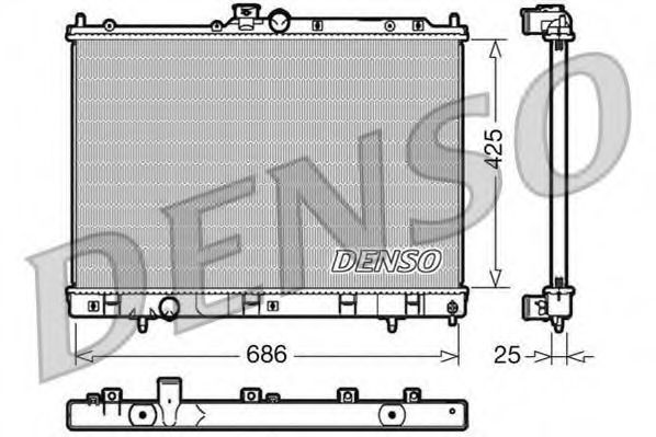 Imagine Radiator, racire motor DENSO DRM45028