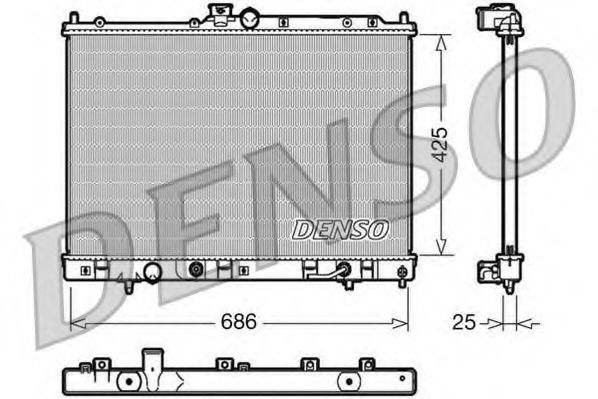 Imagine Radiator, racire motor DENSO DRM45030