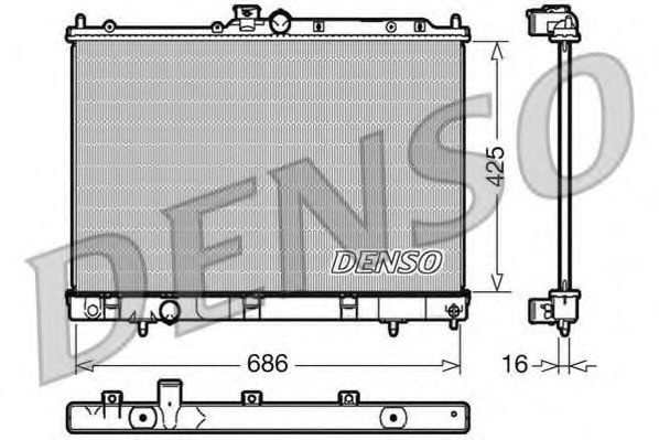 Imagine Radiator, racire motor DENSO DRM45031