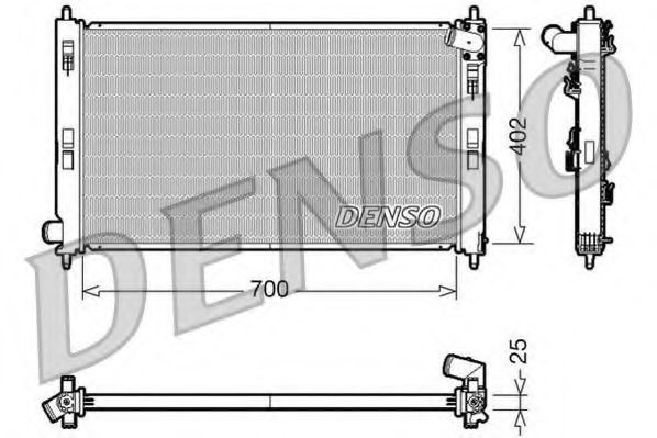 Imagine Radiator, racire motor DENSO DRM45032