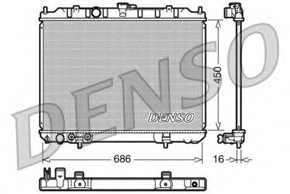 Imagine Radiator, racire motor DENSO DRM46005