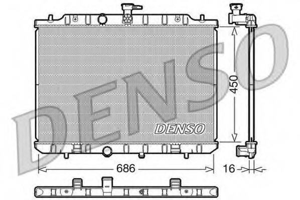 Imagine Radiator, racire motor DENSO DRM46009