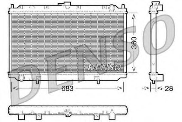 Imagine Radiator, racire motor DENSO DRM46010