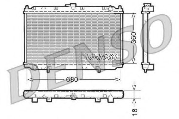 Imagine Radiator, racire motor DENSO DRM46011