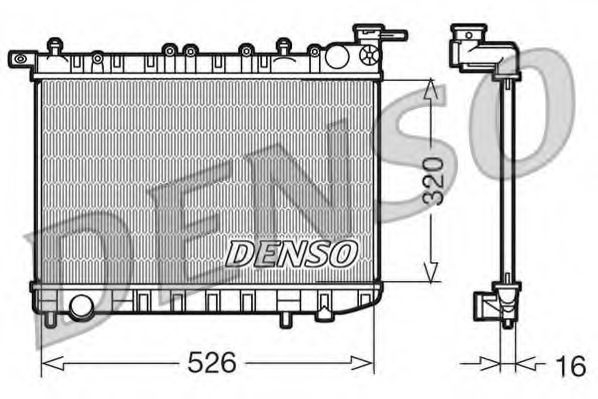 Imagine Radiator, racire motor DENSO DRM46015