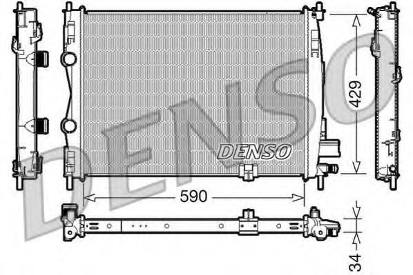 Imagine Radiator, racire motor DENSO DRM46018