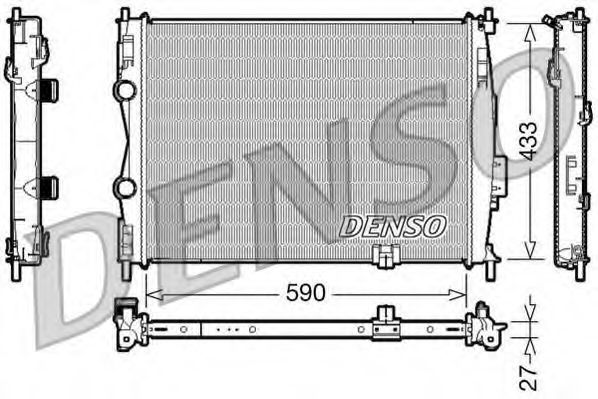 Imagine Radiator, racire motor DENSO DRM46019