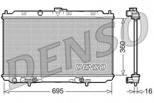 Imagine Radiator, racire motor DENSO DRM46024