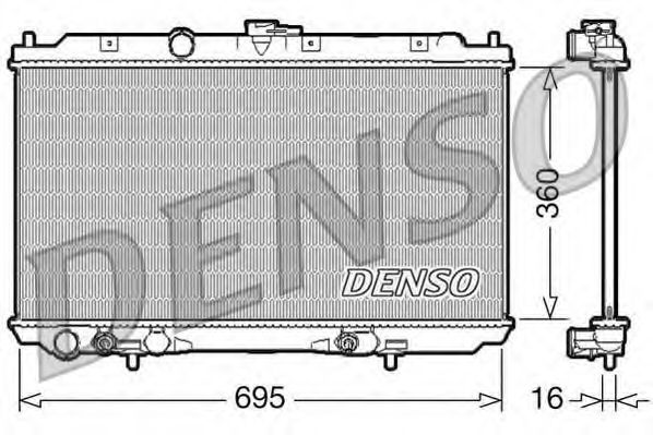 Imagine Radiator, racire motor DENSO DRM46028