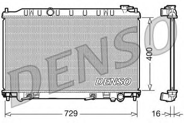 Radiator, racire motor DENSO DRM46033