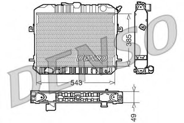 Imagine Radiator, racire motor DENSO DRM46200