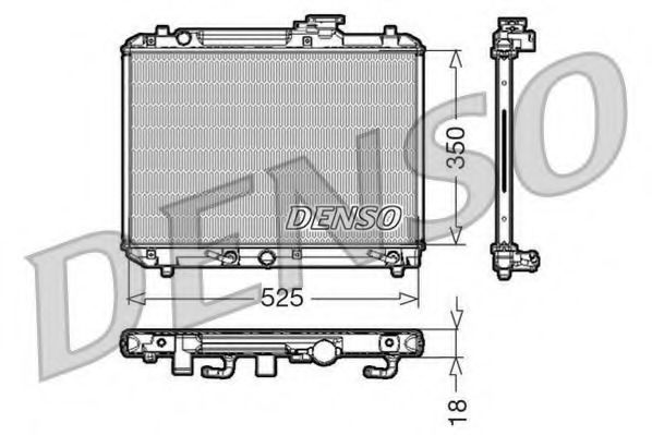 Imagine Radiator, racire motor DENSO DRM47002