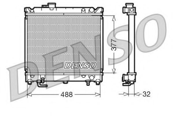 Imagine Radiator, racire motor DENSO DRM47010