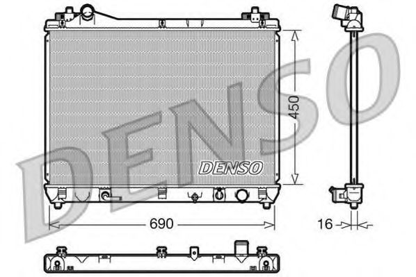 Imagine Radiator, racire motor DENSO DRM47018