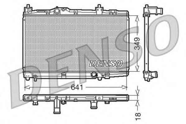 Imagine Radiator, racire motor DENSO DRM50005