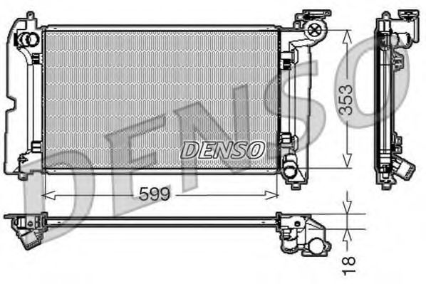 Imagine Radiator, racire motor DENSO DRM50010