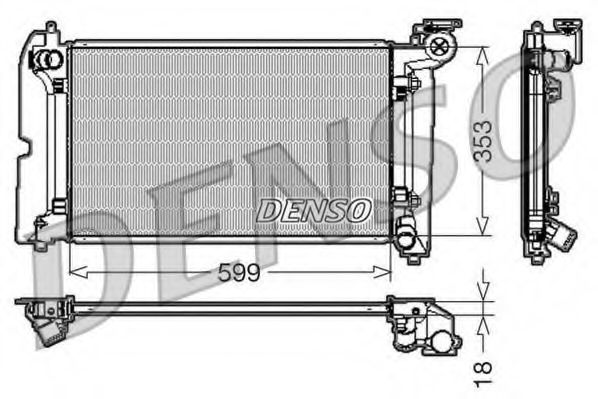 Imagine Radiator, racire motor DENSO DRM50011