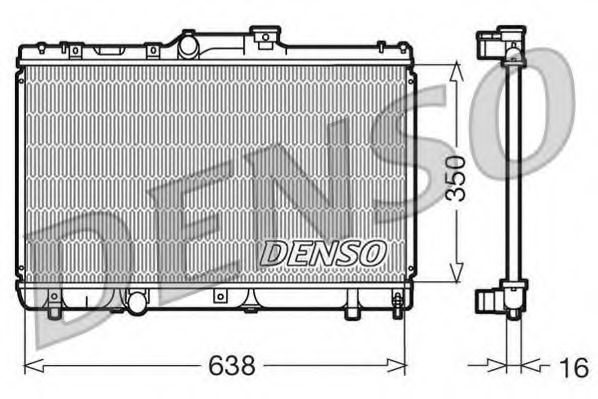 Imagine Radiator, racire motor DENSO DRM50013