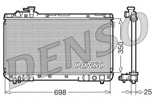 Imagine Radiator, racire motor DENSO DRM50020