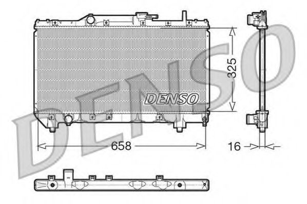 Imagine Radiator, racire motor DENSO DRM50028