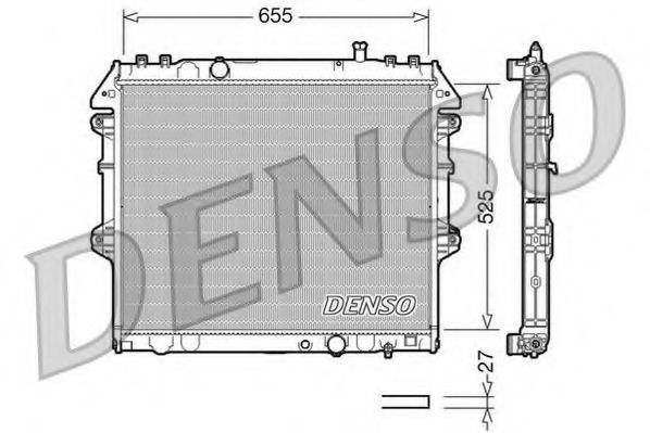 Imagine Radiator, racire motor DENSO DRM50039