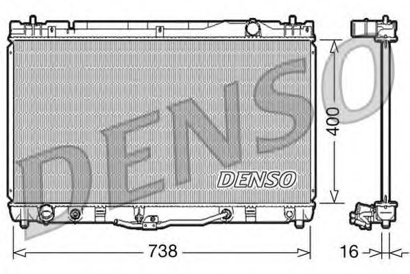 Imagine Radiator, racire motor DENSO DRM50043