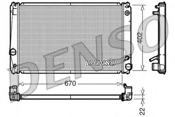 Imagine Radiator, racire motor DENSO DRM50052