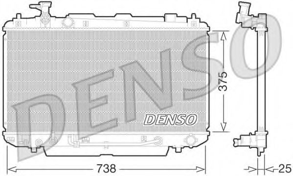 Imagine Radiator, racire motor DENSO DRM50064