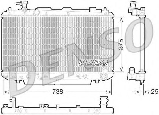 Imagine Radiator, racire motor DENSO DRM50065