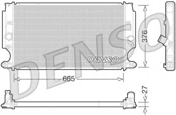 Imagine Radiator, racire motor DENSO DRM50072