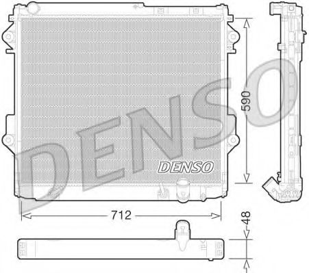 Imagine Radiator, racire motor DENSO DRM50075