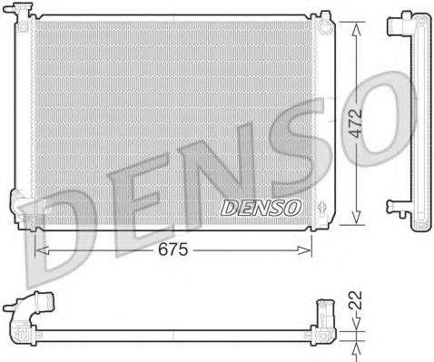 Imagine Radiator, racire motor DENSO DRM51010