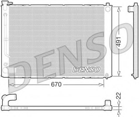 Imagine Radiator, racire motor DENSO DRM51011