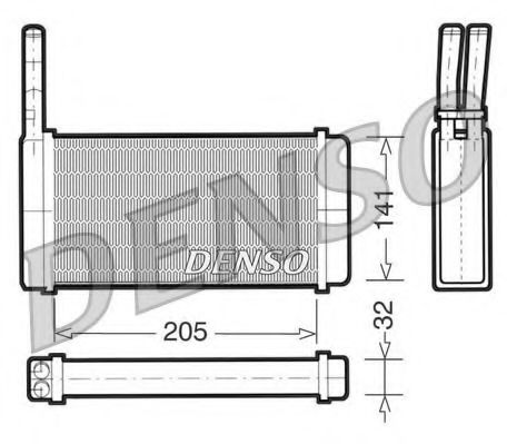 Imagine Schimbator caldura, incalzire habitaclu DENSO DRR10010