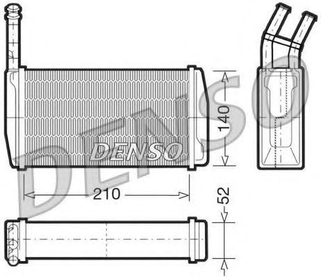 Imagine Schimbator caldura, incalzire habitaclu DENSO DRR10011