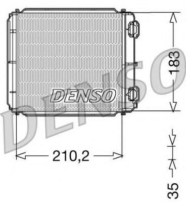 Imagine Schimbator caldura, incalzire habitaclu DENSO DRR23018