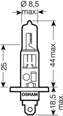 Imagine Bec, far faza lunga OSRAM 64150NBU-01B