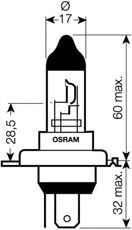 Imagine Bec, far principal OSRAM 64185SVS