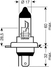 Imagine Bec, far faza lunga OSRAM 64193SV2-01B