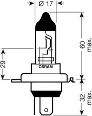 Imagine Bec, far faza lunga OSRAM 64196-01B