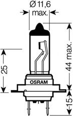 Imagine Bec, far faza lunga OSRAM 64210