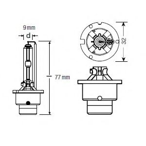 Imagine Bec, far faza lunga OSRAM 66440