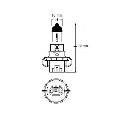 Imagine Bec, far faza lunga OSRAM 9008