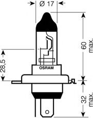 Imagine Bec, far faza lunga OSRAM 94196