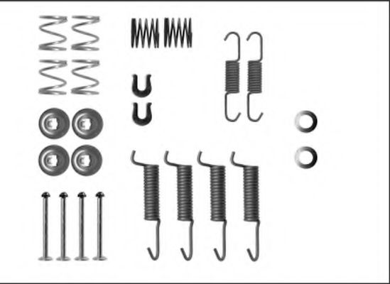 Imagine set accesorii, saboti frana parcare MINTEX MBA16